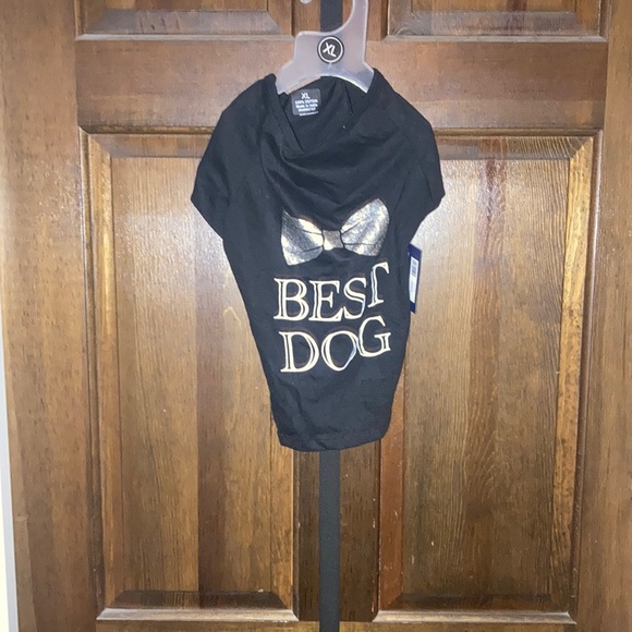 Black Dog Shirt with Bow - Best Dog - Picture 1 of 5